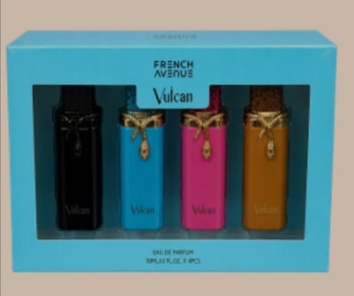 SET 4 PERFUME FRECH AVENUE VULCAN 30ml