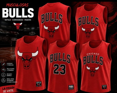 Pack de musculosas bulls niños x 50 unidades
