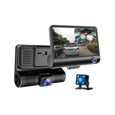 Video camara c/pantalla p/auto 3 camaras