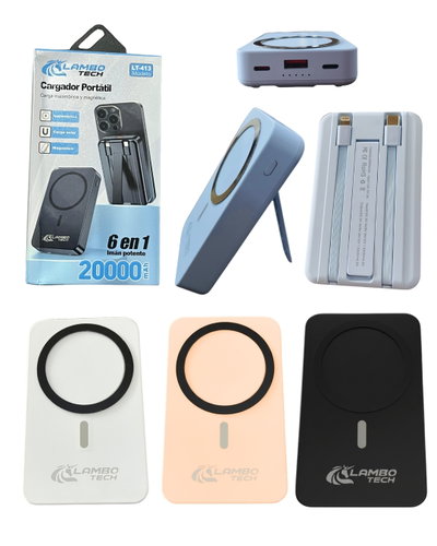 CARGADOR PORTATIL C/ SOPORTE 20000MAH