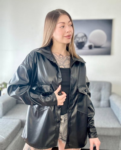 Camisaco cuerina dama