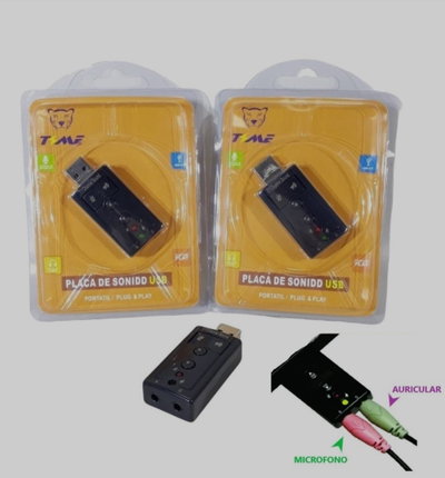 PLACA DE SONIDO USB x 6PCS