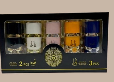 SET 5 PERFUME LATTAFA ASAD y YARA 30ML