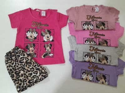 Pack de 5 conjuntos bebé Minnie print