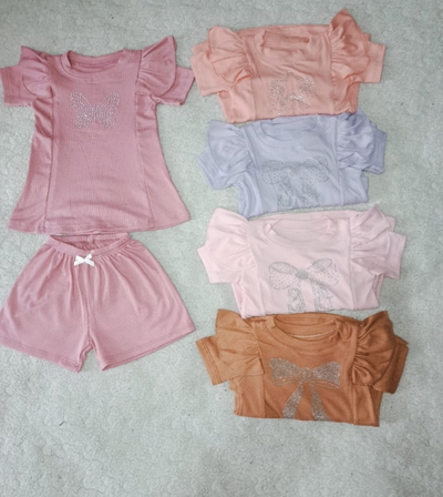 Pack de 5 conjuntos bebé morley strass