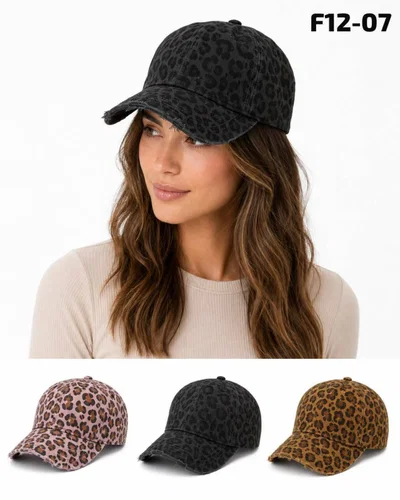 PACK X 6 UNIDADES SURTIDA GORRA ANIMAL PRINT