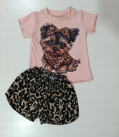 Pack de 5 conjuntos bebé animal print