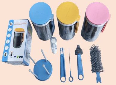 KIT DE LIMPIEZA DE BIBERONES 7en1