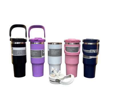 VASO TERMICO MANIJA DOBLE PICO 900ML LISO
