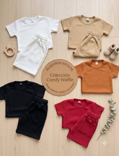 Pack x 6 - CONJUNTO WAFLE NIÑOS