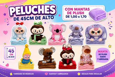 Peluche con manta SIN ELECCIÓN 