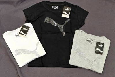 Remera Brillos Algodón peinado Dama