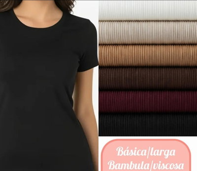 Pack x 6 remera básica larga