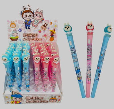 Lapiceras con luz surtidas x6pcs