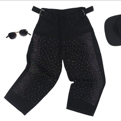 Curva Baggy Regulador con strass 