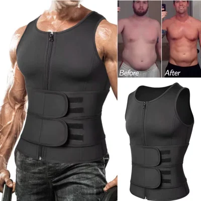 Chaleco Modelador Faja Reductora Corrector Postural Hombre