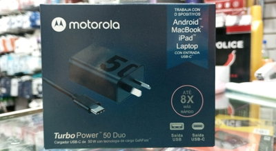 CARGADOR TURBO POWER MOTOROLA 50W