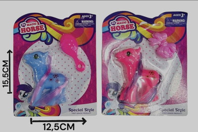 Pony Con Accesorios x4pcs