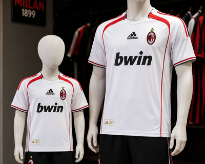 Camiseta Retro Milan Blanca 2006