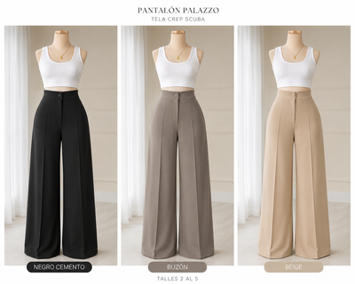 PANTALON SASTRERO CREP SCUBA