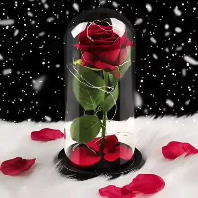 ADORNO ROSA EN TUBO