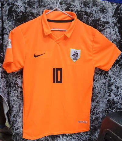 Camiseta Retro Selección de Holanda  x curva