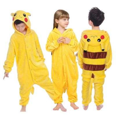 Pijama enterizo de niños Pikachu/Spiderman 4 al 14