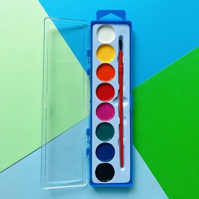 PACK X 12 - ACUARELA 8COLOR EN CAJA ACRILICO