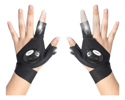 Guantes con luz led linterna G0308