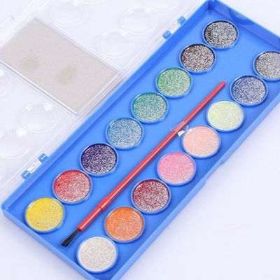 PACK X 12 - ACUARELA 16 COLORES CON BRILLO 