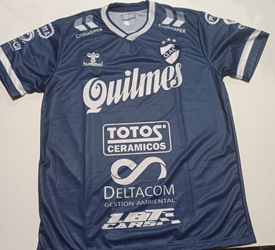 Camiseta Quilmes azul x curva