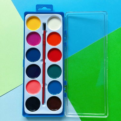 PACK X 12 - ACUARELA 12COLOR EN CAJA ACRILICO