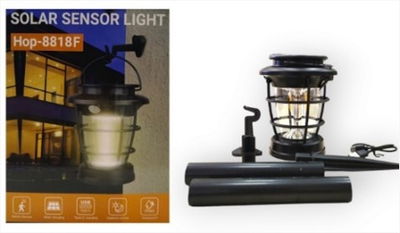LAMPARA C/SENSOR SOLAR-8818