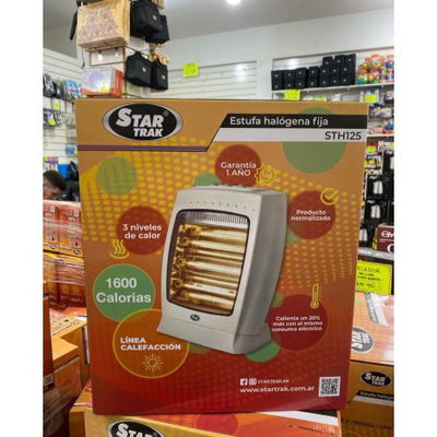 Estufa halogena 1200W 3 velas STAR TRAK