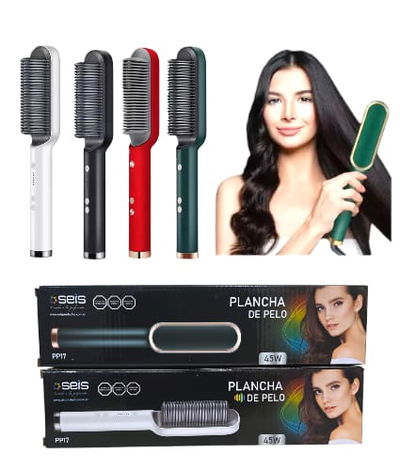 CEPILLO PEINE ALISADOR C/CONTROL TEMPERATURA