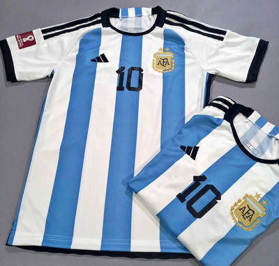 Camiseta Argentina Qatar niños x unidad 