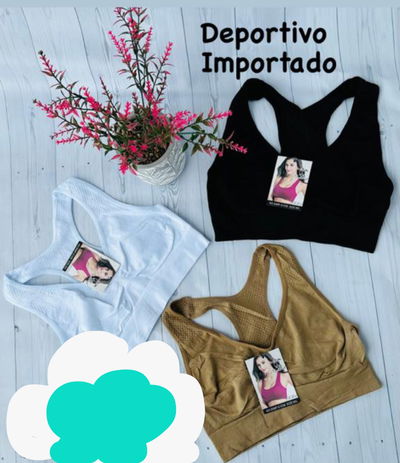 Docena de corpiños deportivos ancho