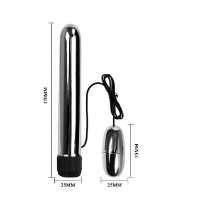 VIBRADOR DOBLE METALIZADO REGULABLE