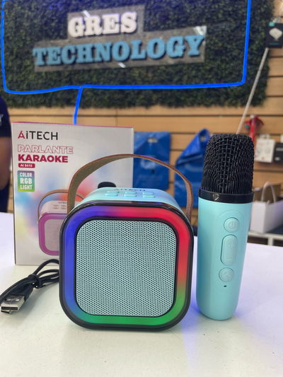PARLANTE AITECH KARAOKE BT LUZ RGB