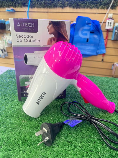 Secador De Cabello Plegable Portátil Frío Calor 220v Rosa