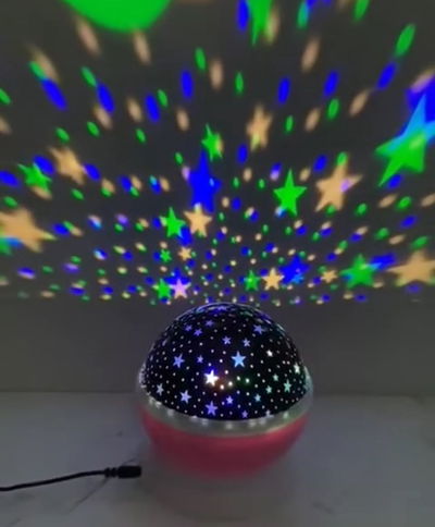 VELADOR LAMPARA PROYECTOR DE ESTRELLAS