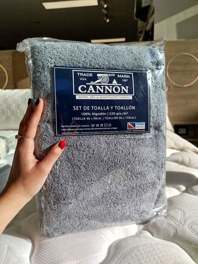 SET DE TOALLA Y TOALLÓN CANNON XL