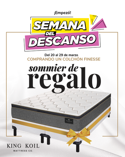 Colchón FINESSE con base sommier de REGALO