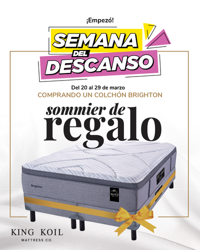 Colchón BRIGHTON con base sommier de REGALO