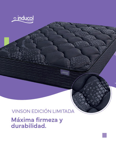 Colchón Vinson Ed. Limitada Inducol Espuma 2 ½ Plazas