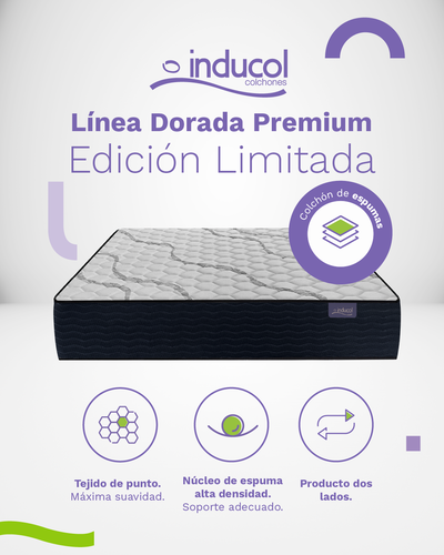 Colchón L.Dorada Premium Ed. Limitada 2 y 2 ½ Plazas