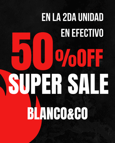 50% OFF EN LA 2DA UNIDAD 