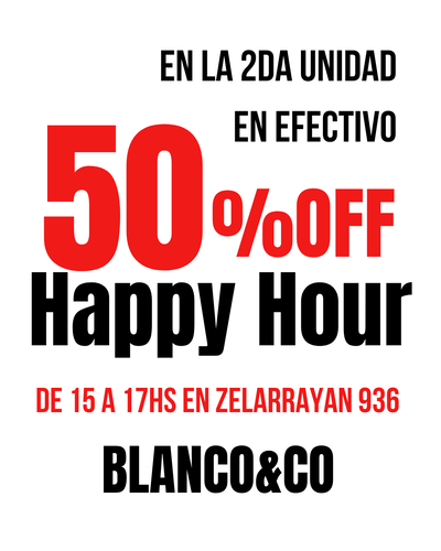 50% OFF EN LA 2DA UNIDAD 