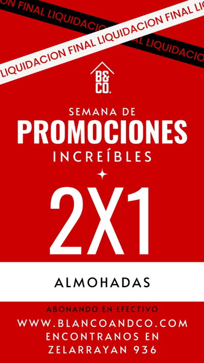 2X1 EN ALMOHADAS