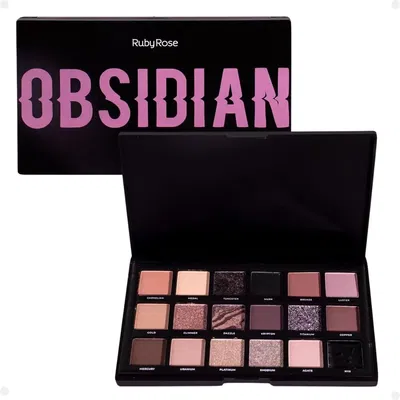 Paleta de sombras Obsidian Ruby Rose x3U